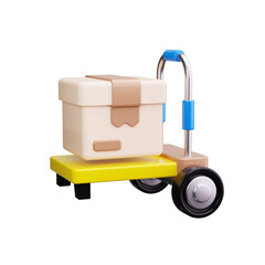 forklift 3d render icons