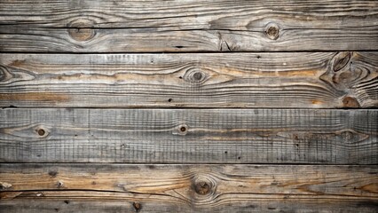 Fototapeta premium Rustic Weathered Wood Planks A Textured Background of Aged Timber Showing Natural Grain and Knots