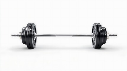 Strength Training Olympic Weightlifting Barbell and Plates