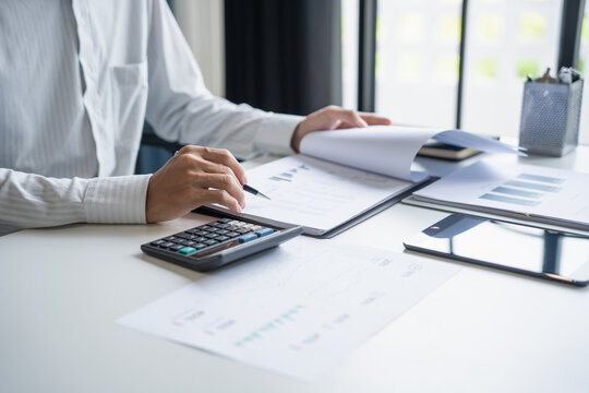 Accountant Auditing Business Financial Records