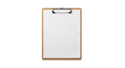 White Clipboard PNG Image for Notes, Documents, and Business Templates