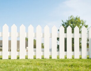 Fototapeta premium 白いフェンス