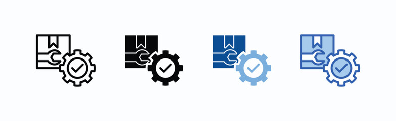 Obraz premium Product Management icon sheet multiple style collection isolated vector