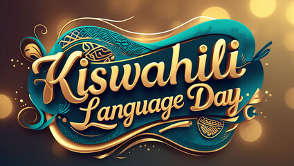 World Kiswahili Language Day 7 July. Holiday concept with Seven Principles of Negritude the African flag. Template for background with Posters, banners, stickers, social media jpeg format.