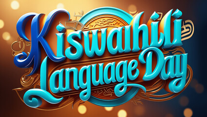 World Kiswahili Language Day 7 July. Holiday concept with Seven Principles of Negritude the African flag. Template for background with Posters, banners, stickers, social media jpeg format.