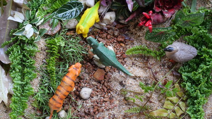 Ancient animal backgrounds showcase prehistoric creatures, revealing Earth’s distant past through dramatic, natural scenes