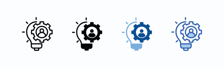 Approach icon sheet multiple style collection isolated vector