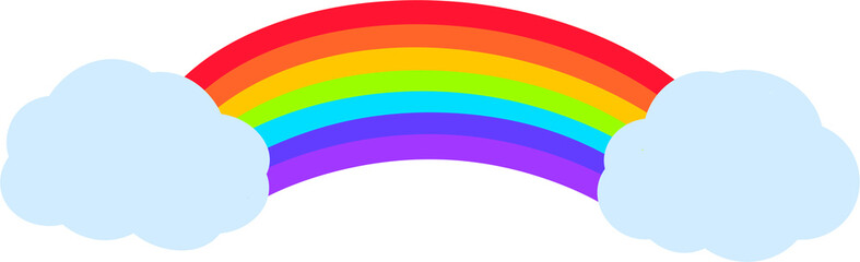 Fototapeta premium rainbow and clouds