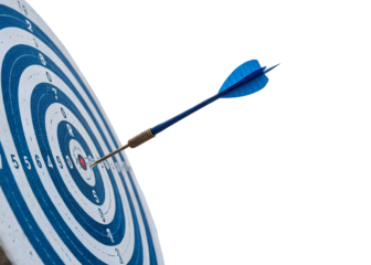 blue target with arrow clipart png image on transparent background