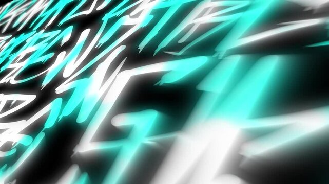 Neon Urban Flow: Handstyle Glitch Animation