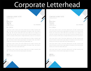 Modern and minimalist corporate company business letterhead template.professional business letterhead template design.