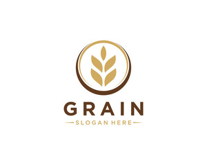 Circle grain logo