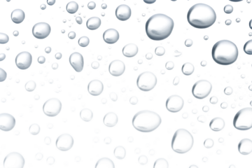 Abstract water droplets pattern isolated on a white background png ai generated