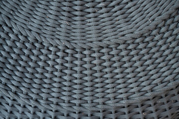 Dark Grey Braided Rope Woven Texture