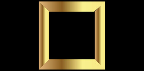 Realistic Antique Ornamental Frame Vector Illustration.	