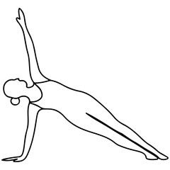 Elegant Cobra Pose Yoga Illustration – Flat Minimal Vector Design