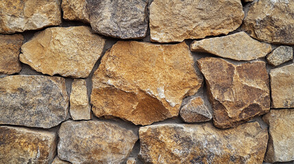 Brown stone background. High-resolution image of a rustic brown stone wall suitable for background and architectural design.