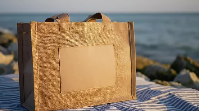 Eco-Friendly Reusable Shopping Bag Sustainable Style for Beach Days and Beyond