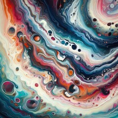 Fluid transitions close up macro