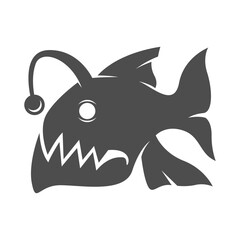 Obraz premium Anglerfish logo icon design