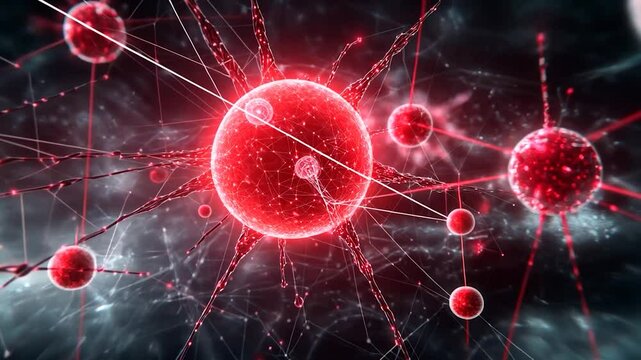 Microscopic Red Cell Network: A Digital Representation of Cellular Connections