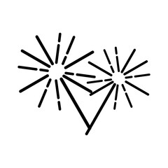 Sparklers in flat vector style, perfect for USA Independence Day designs. Includes patriotic and festive elements to celebrate 4th of July with style.