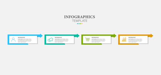 Presentation business infographic template vector.