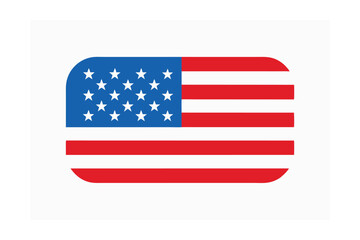 USA flag-inspired background vector art illustration