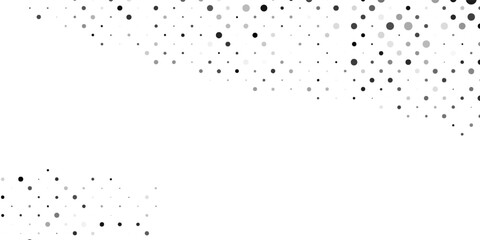 Abstract dotted halftone gradient texture. Vanishing polka dot background. Repeating dots gradation simple art modern design