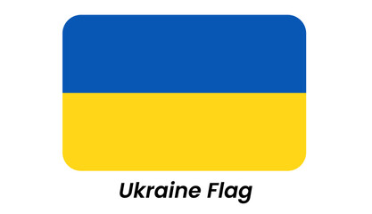 Ukrainian National Flag: Simple, Bi-Colored Rectangular Design