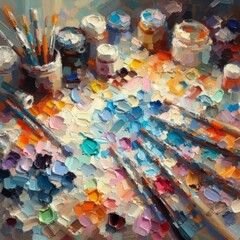 Fototapeta premium Impressionist Dabs and impressionistic style