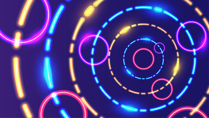 Dynamic Colorful Neon Color Light Background