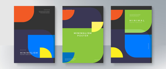 Colorful Geometric Form Minimalism Poster