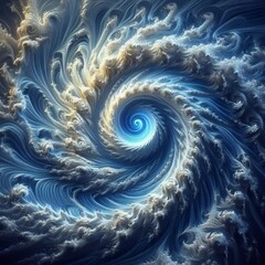 A in a weather simulation