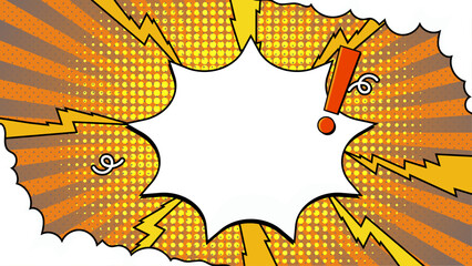 Funny Colorful Comic Style Background Design