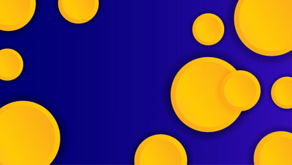 Geometric Shape Blue and Yellow Background