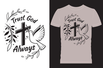 Christian typography t shirt design 
