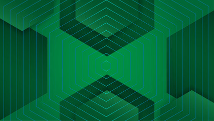 Green Gradient Geometric Abstract Background