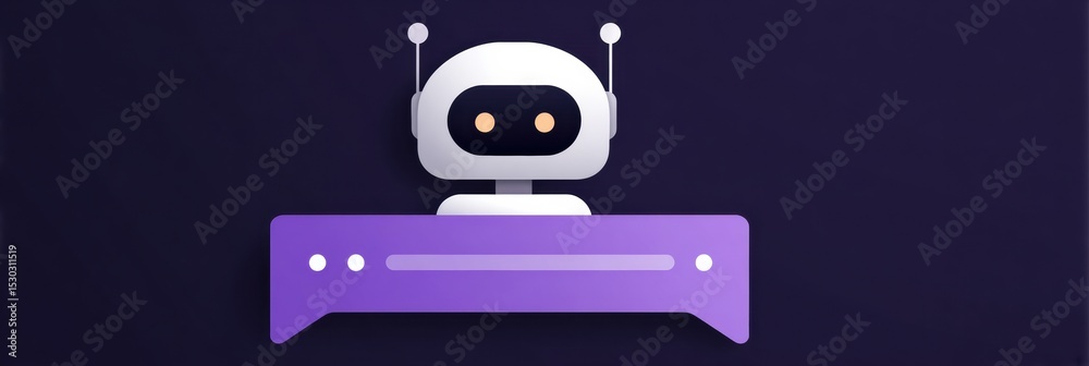 Poster Phishing Bot Disguised as Customer Service Chat Interface With Minimalistic Design for Deceptive Communication