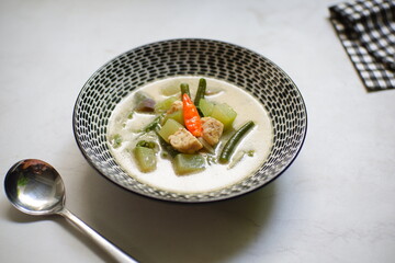 sayur lodeh in a bowl