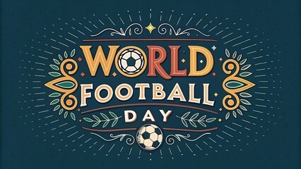 World Football Day Global Celebration of Soccer Earth as a Soccer Ball in Stadium Emphasizing the Excitement and Energy of the Gam