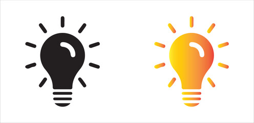 vector illustration of a bulb