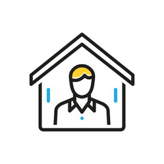 Multi color icon for shelter