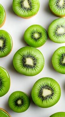 Fototapeta premium Dynamic Kiwi Fruit Composition