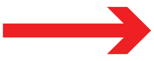 Red arrow icon on white background. Red arrow icon for your web site design, logo, app, UI. Direction symbol. Arrow symbol vector eps 10