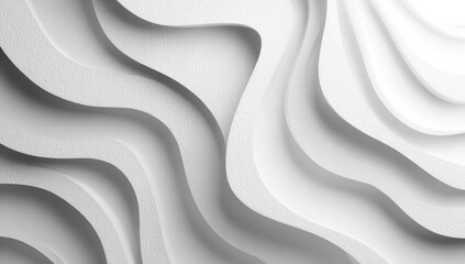 Abstract white wavy layers (2)