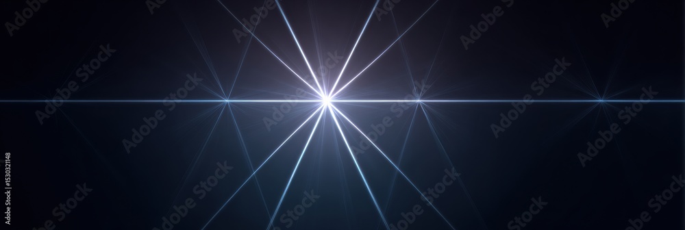 Fototapete Retina Scan Lines Create Intricate Abstract Geometry With a Dark Glow in Background Space