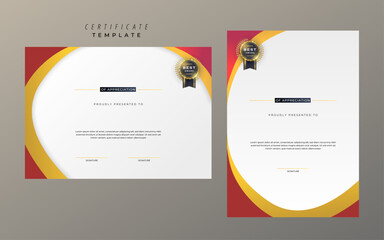 Vibrant Design Corporate Certificate Template