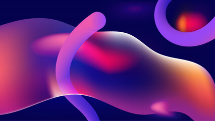 Gradient Colorful Wavy Lines Background Art