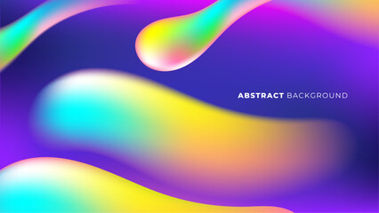 Colorful Vibrant Liquid Blurred Tone Background